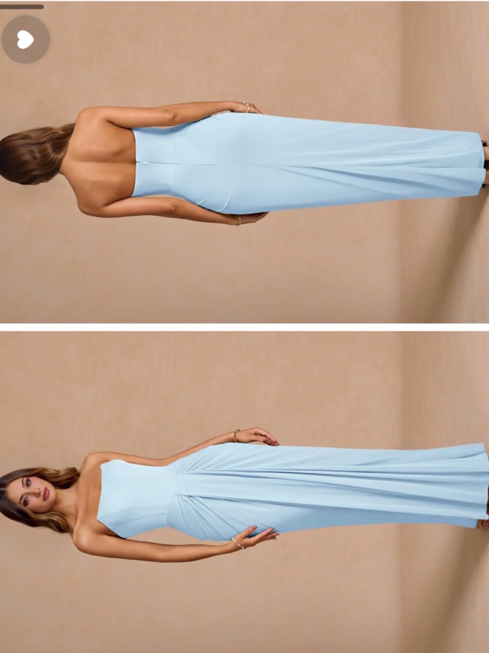 Azazie “Anais” Sky blue maxi dress - Picture 3 of 3